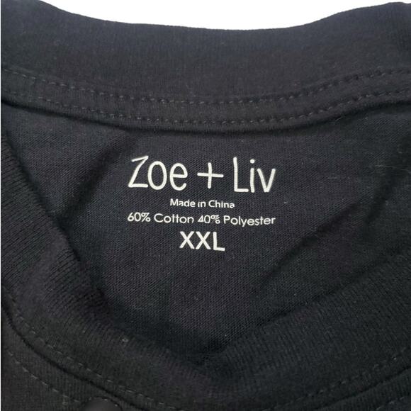 Zoe + Liv | Kitty Working Out Crop T-Shirt | Size XXL - Picture 3 of 4